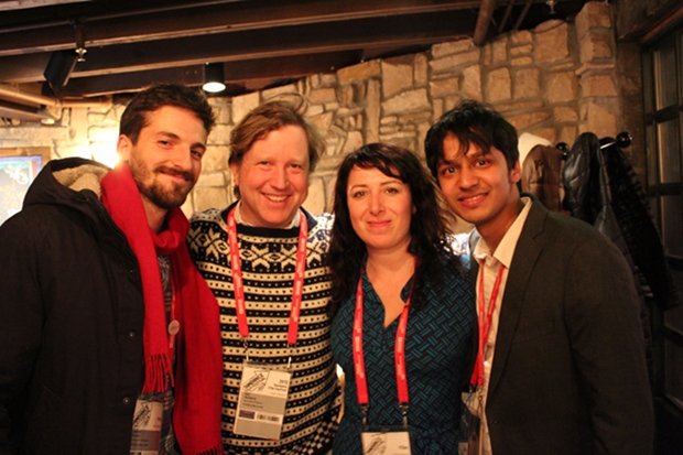 The team behind Eliza Hittman's <i>It Felt Like Love</i> at the IFP's Sundance party.