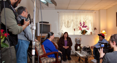 Behind-the-scenes shooting "Councilwoman Castillo"