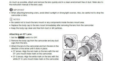 EOS C100 Instruction Manual