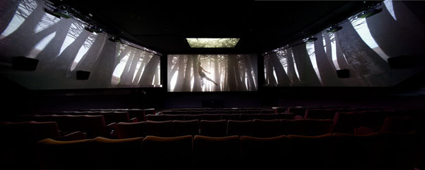 A KIA Motors ad plays in Screen X