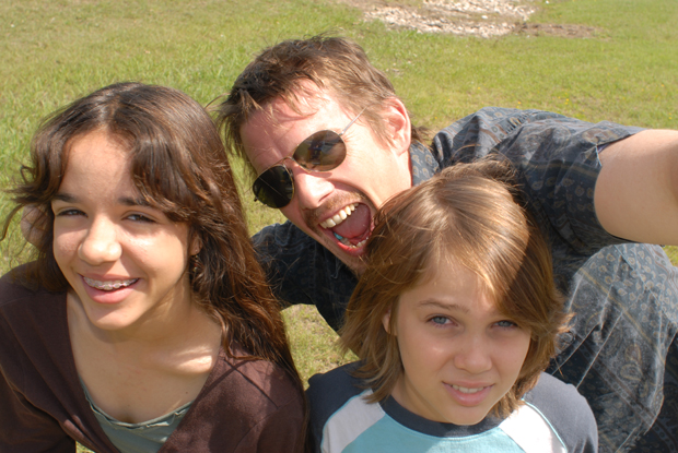 Lorelei Linklater, Ethan Hawke and Ellar Coltrane