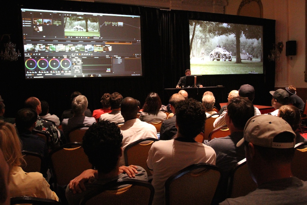Sessions included introductions to DaVinci Resolve 11, now a full-fledged NLE. Free (!) in the case of DaVinci Resolve Lite 11.