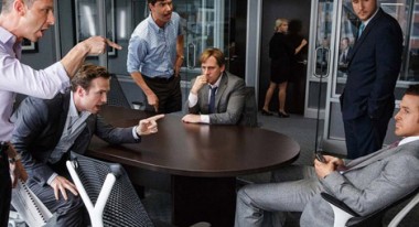 Steve Carell, center, Ryan Gosling, far right