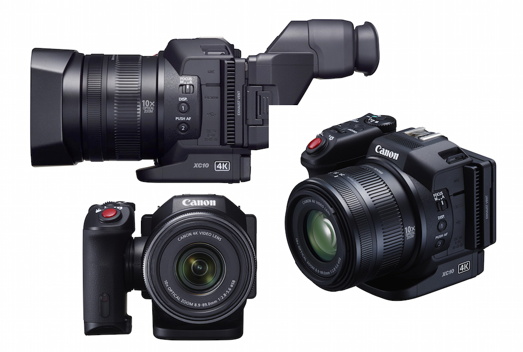 Honey, I shrunk the C100! Canon’s 4K XC10 is half the height of the Cinema EOS cameras and at $2000, a fraction the price. Small, light, with an easy-to-hold grip, it has stealth written all over it. Features a 1-in. sensor, fixed 10x zoom, and the same Digic DV 5 processor (just one of them) found the C300 Mark II. Oh, and it also takes 12-megapixel stills.