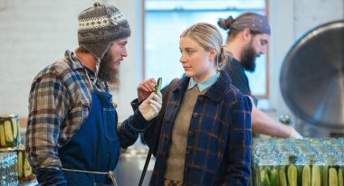 Travis Fimmel, Greta Gerwig; photo: Jon Pack