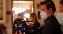 Jarmo Kiuru on the set of Girl Picture