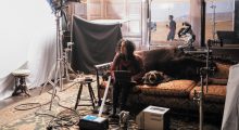 Tanya Seghatchian on the set of The Power of the Dog