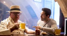 Scott Adkins and Perry Benson in Accident Man: Hitman's Holiday