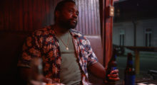 Bryan Tyree Henry in the Maple Leaf Bar on Oak Street in Causeway