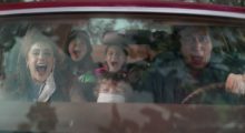 Greta Gerwig, Dean Moore/Henry Moore, Adam Driver, Raffey Cassidy, May Nivola and Sam Nivola in White Noise