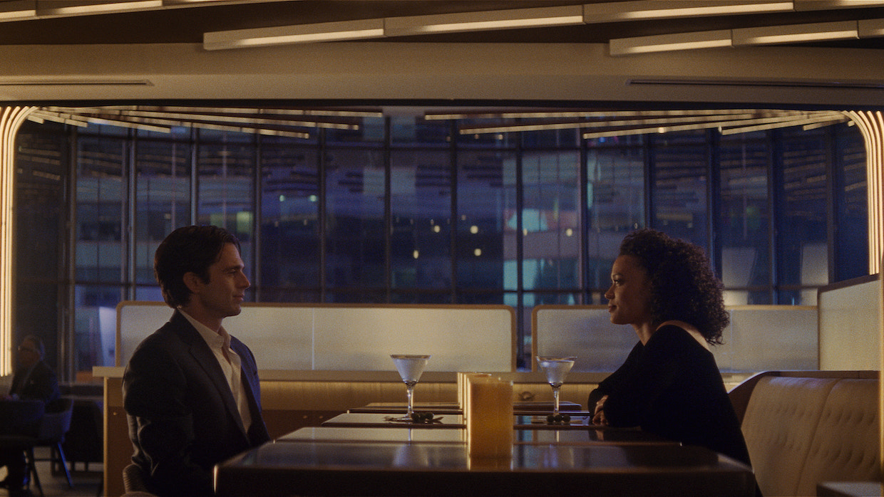 Sebastian Stan and Brianna Middleton in Sharper