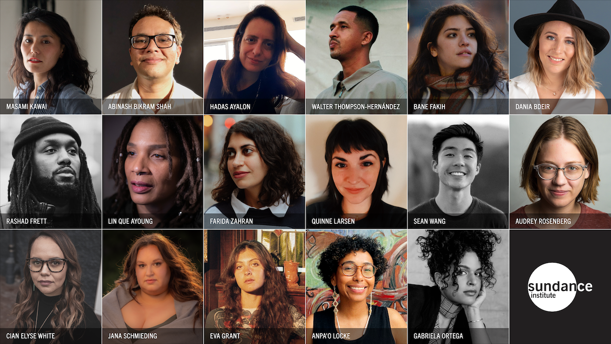 Headshots for all 17 Sundance Native, Directors and Screenwriters Lab fellows.