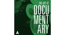 White text on a black and green background that reads "The Art of the Documentary"