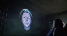 Michael Cera appears on a screen.