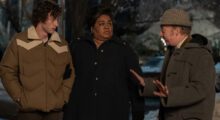 Dominic Sessa, Da’Vine Joy Randolph and Paul Giamatti in The Holdovers (Photo by Seacia Pavao, courtesy of Focus Features)