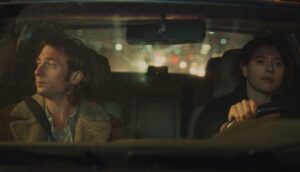 Jeremy Allen White and Jessie Buckley in Fingernails