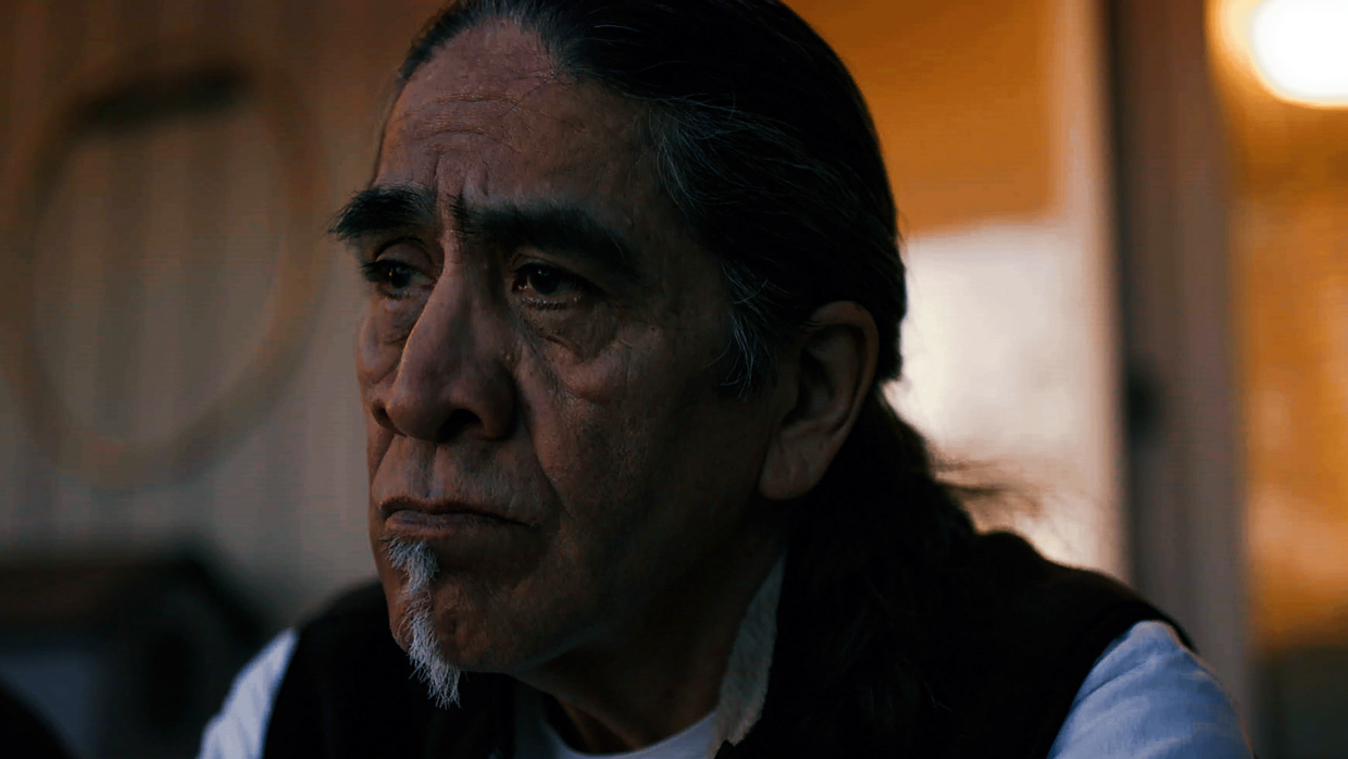 Close-up of Julian Brave NoiseCat, a member of Shuswap Nation.