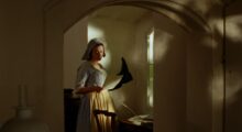 An 18th-century chambermaid.